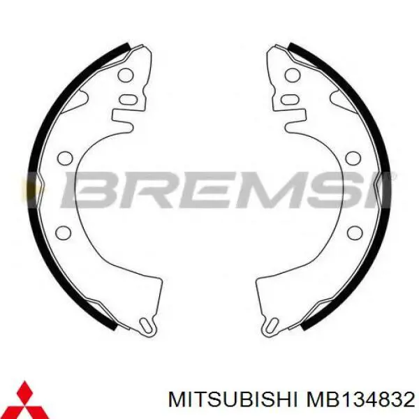 Задние барабанные колодки MB366169 Mitsubishi