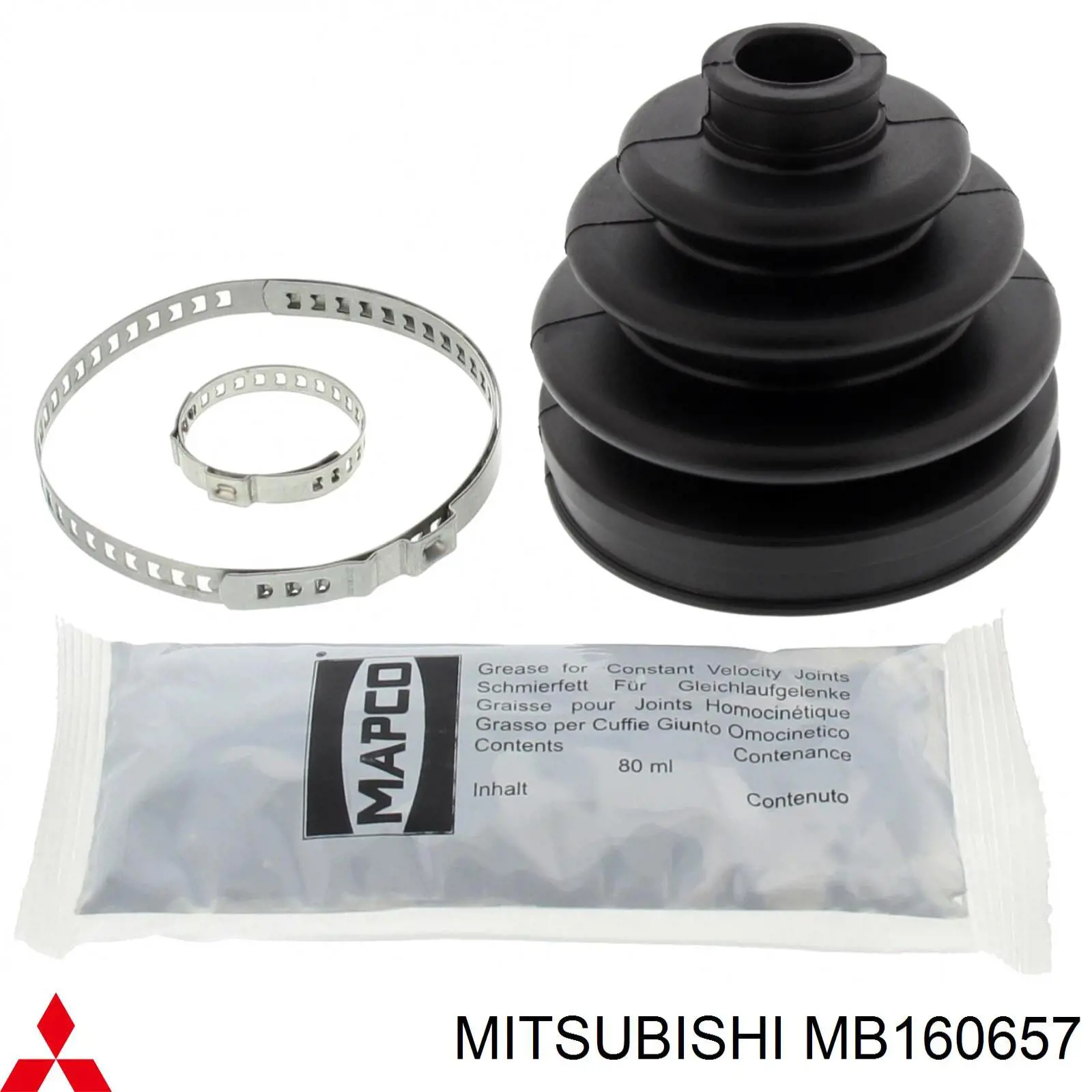 Пыльник ШРУСа передней полуоси наружный Mitsubishi MB160657