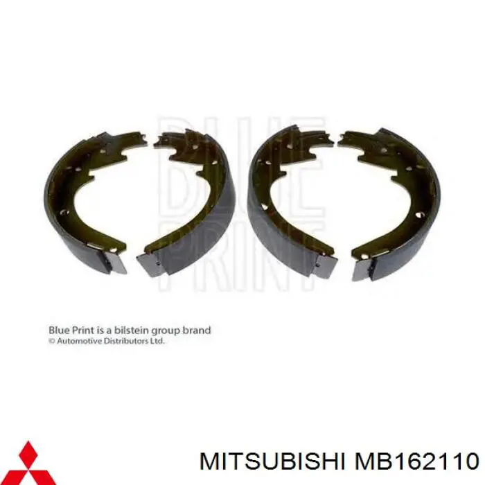 MB162110 Mitsubishi колодки тормозные задние барабанные