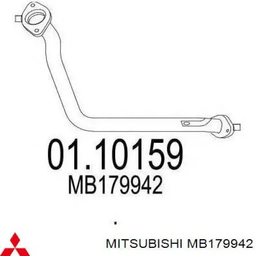 Приёмная труба MB179942 Mitsubishi