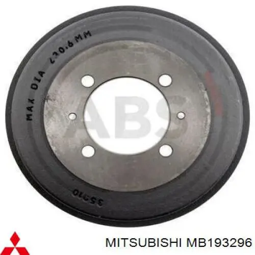 Передние тормозные колодки MB193296 Mitsubishi