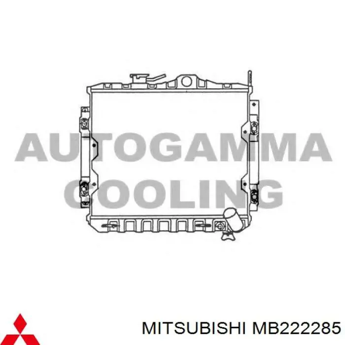 Купить MB222285 Mitsubishi Радиатор водяной