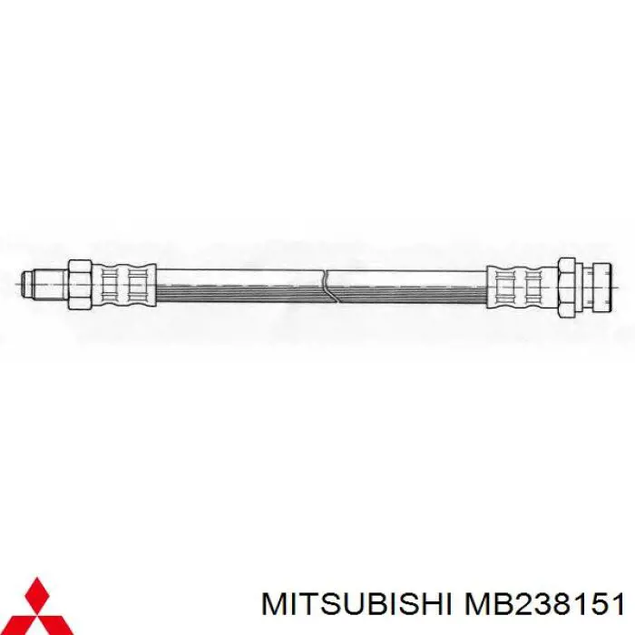 Шланг тормозной передний Mitsubishi MB238151 цена, от 6.28 USD