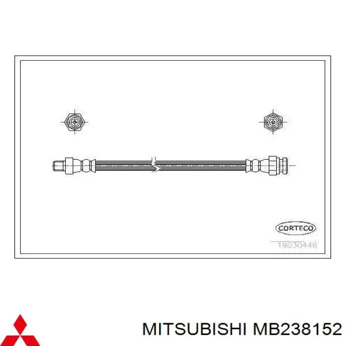 Шланг тормозной передний MB238152 Mitsubishi