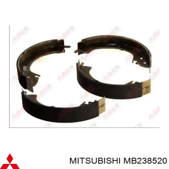 MB238520 Mitsubishi колодки тормозные задние барабанные