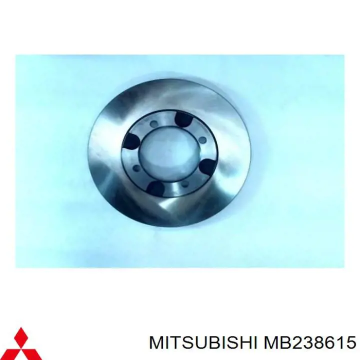 Передние тормозные диски MB238615 Mitsubishi