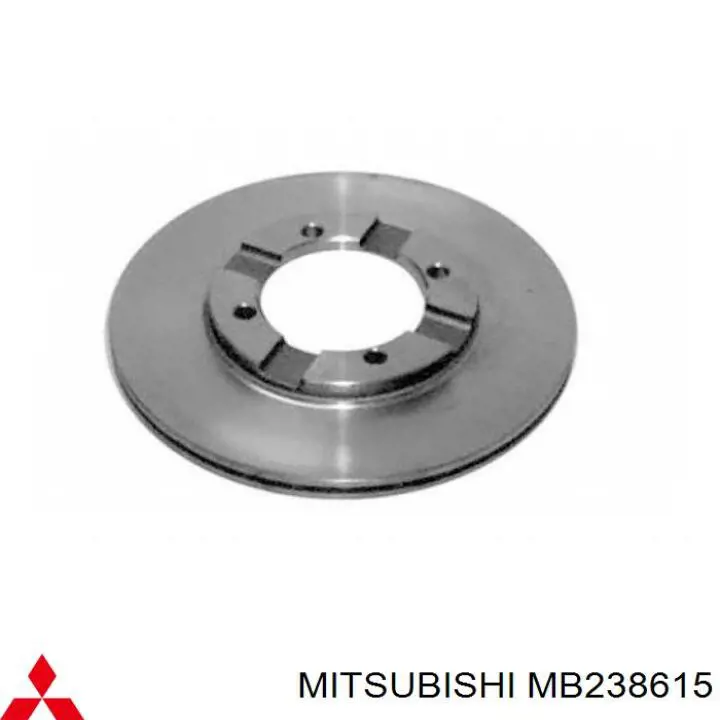 Передние тормозные диски MB238615 Mitsubishi