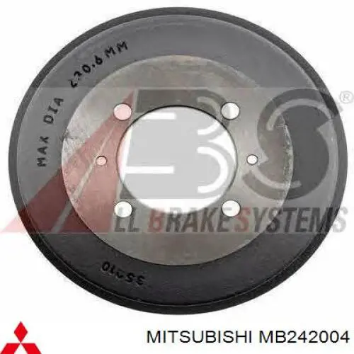 Тормозной барабан MB242004 Mitsubishi