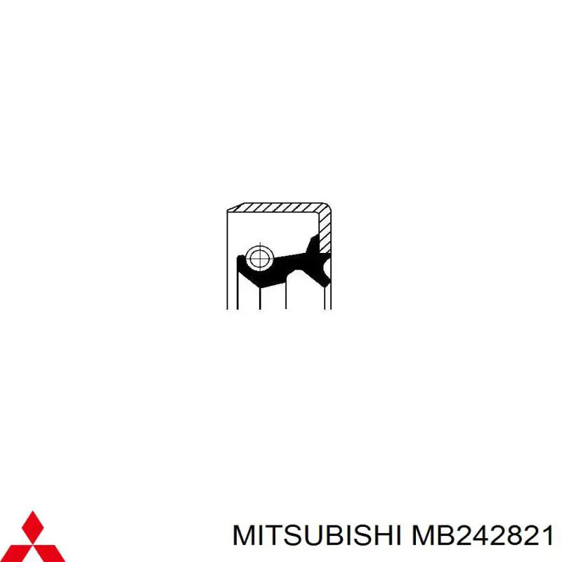 Сальник задней ступицы MB242821 Mitsubishi