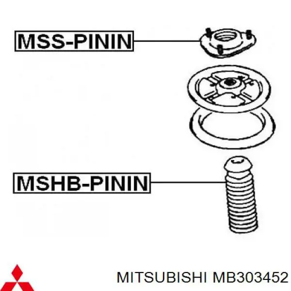 Опора амортизатора переднего MITSUBISHI MB303452