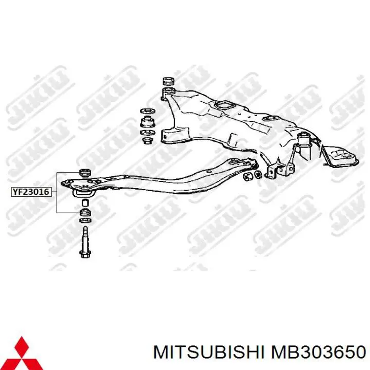 Втулка передньої поздовжньої балки двигуна MB303650 Mitsubishi