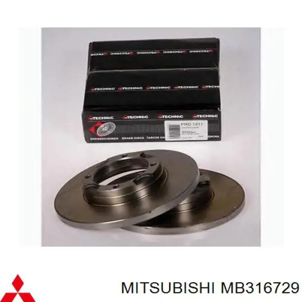 MB316729 Mitsubishi Диск тормозной передний