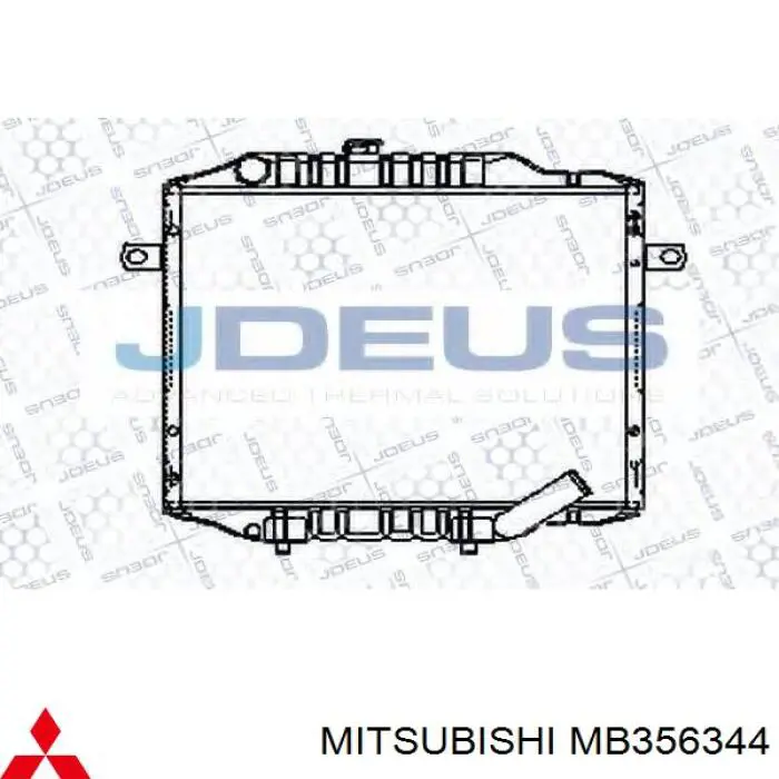 MB356344 Mitsubishi радиатор