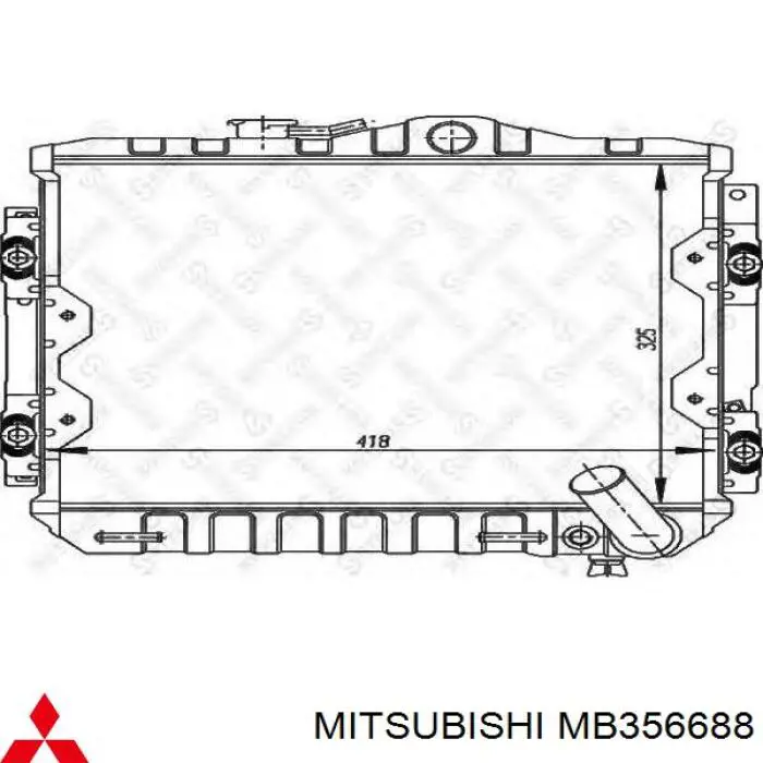 Радиатор охлаждения двигателя Mitsubishi MB356688 цена, от 80.78 USD