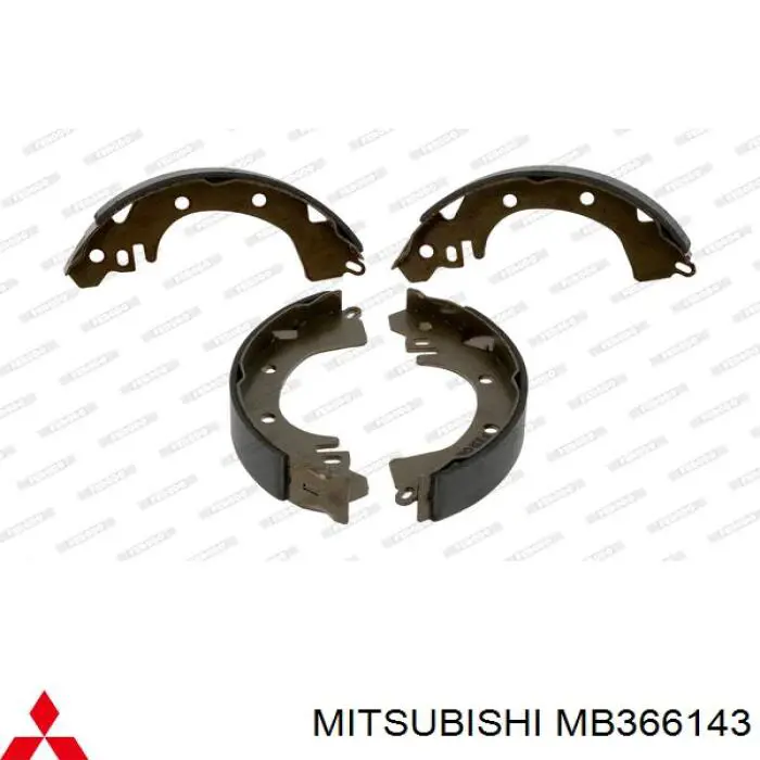 Тормоза рабочие задние ножные и тормозные барабаны Mitsubishi MB366143 цена, от 17.74 USD
