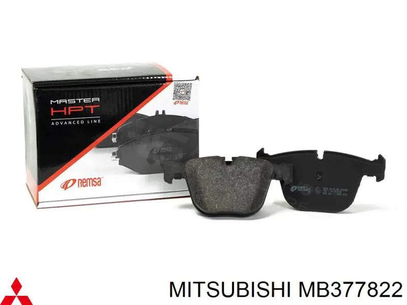 MB377822 Mitsubishi колодки тормозные передние дисковые