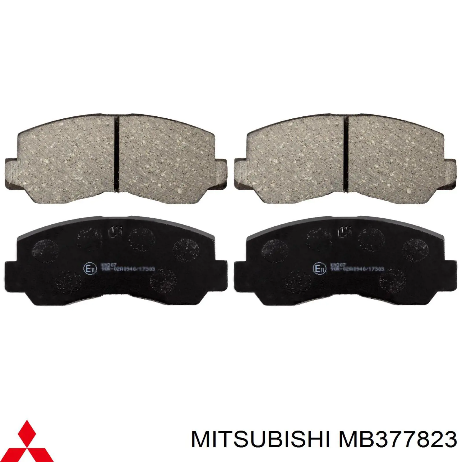 Передние тормозные колодки MB377823 Mitsubishi