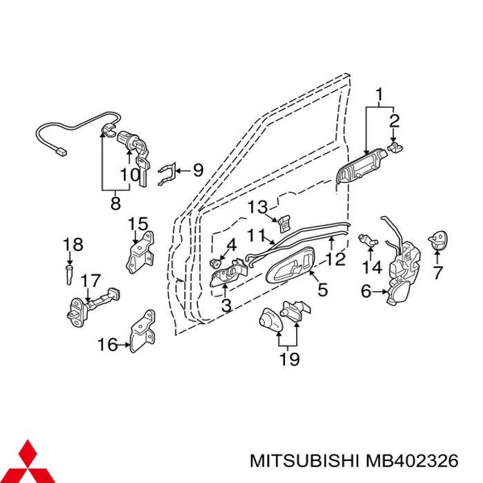  Mitsubishi MB402326 цена, от 1.90 USD