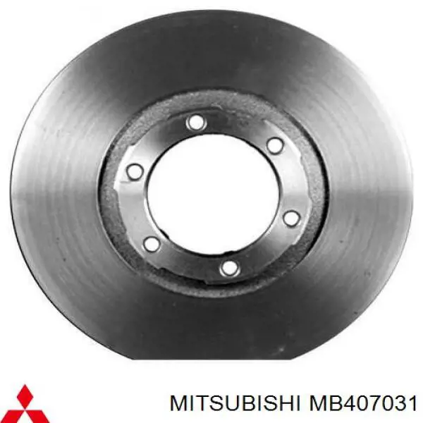 Передние тормозные диски MB407031 Mitsubishi