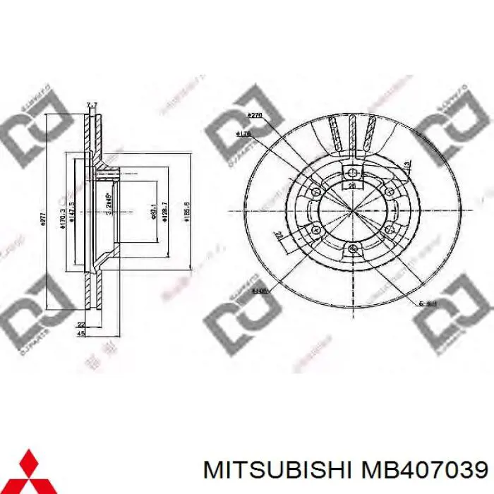 Передние тормозные диски MBC030119 Mando