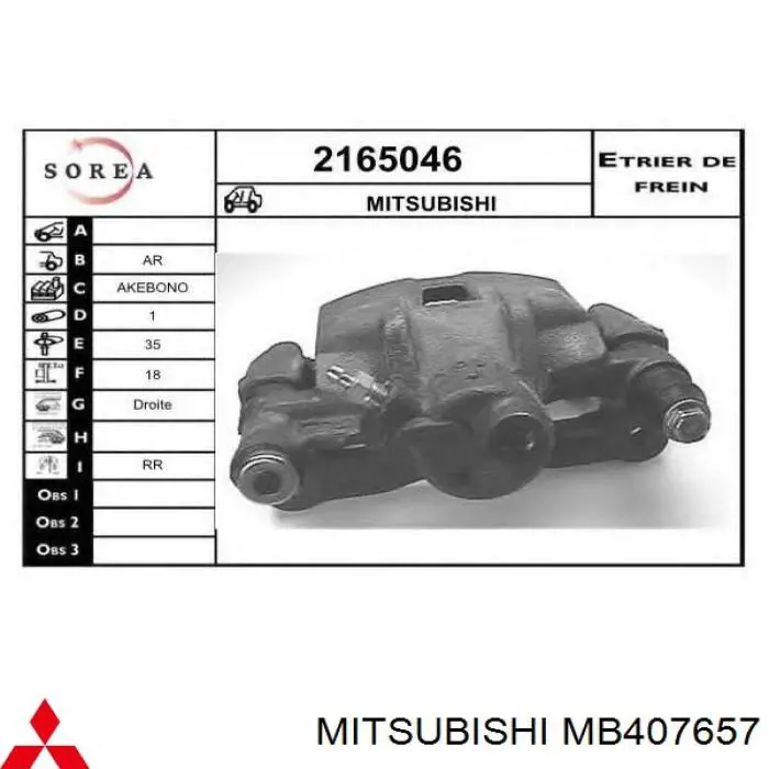  MB081589 Mitsubishi