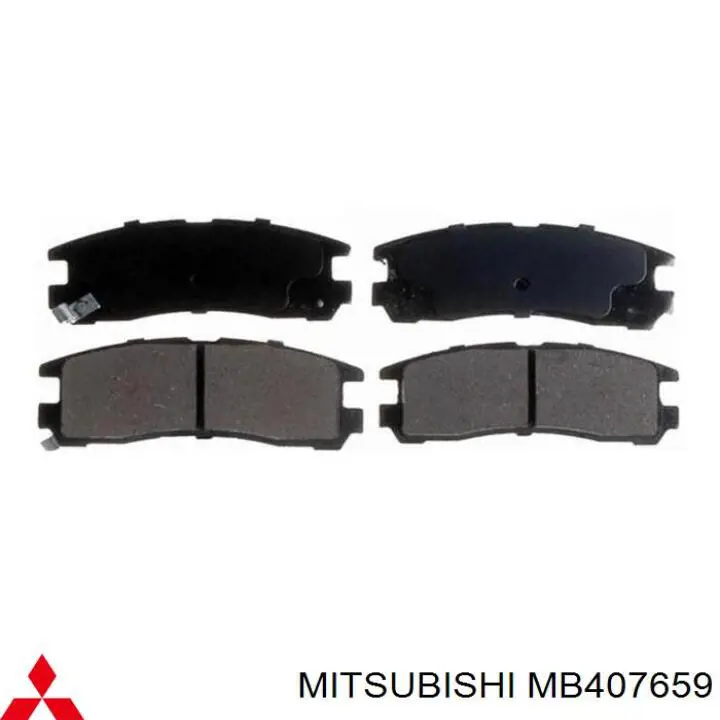 MB407659 Mitsubishi задние тормозные колодки