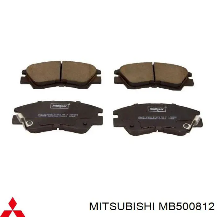 MB500812 Mitsubishi колодки тормозные передние дисковые