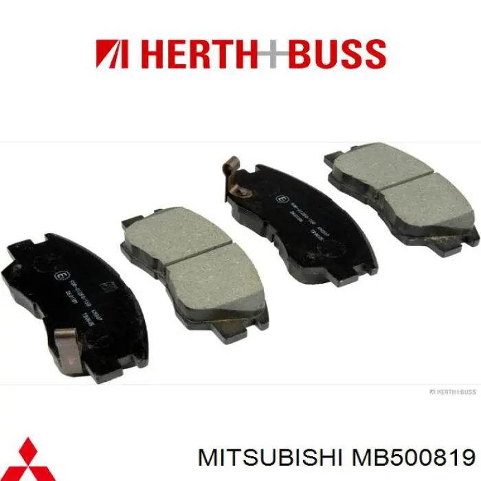 Передние тормозные колодки MB500819 Mitsubishi