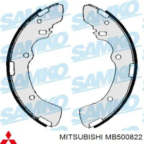 MB500822 Mitsubishi Барабанные тормозные колодки