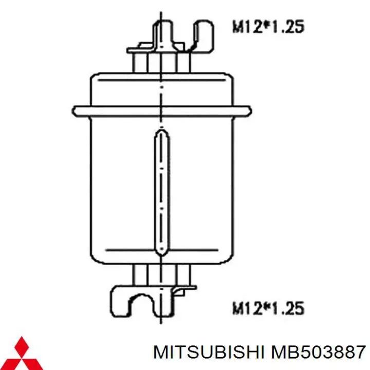 Фильтр тонкой очистки топлива Mitsubishi MB503887 цена, от 5.82 USD