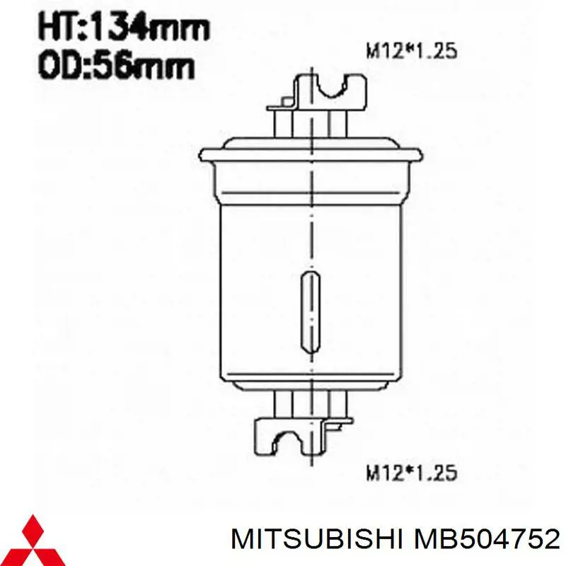 Купить MB504752 Mitsubishi Фильтр-отстойник топлива грубой очистки