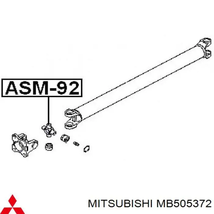 MB505372 Mitsubishi крестовина карданного вала заднего
