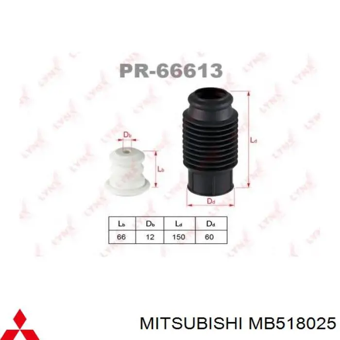 Пыльник заднего амортизатора MITSUBISHI MB518025