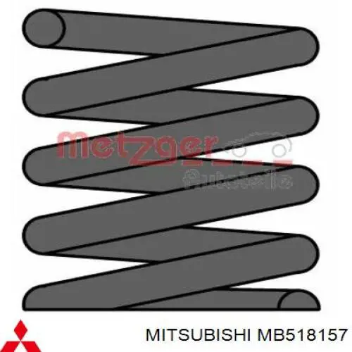 Передняя пружина MB518157 Mitsubishi