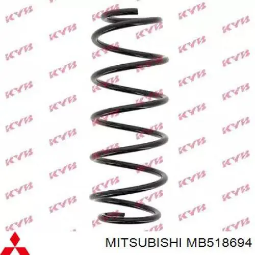 MB518695 Mitsubishi Пружина передней подвески