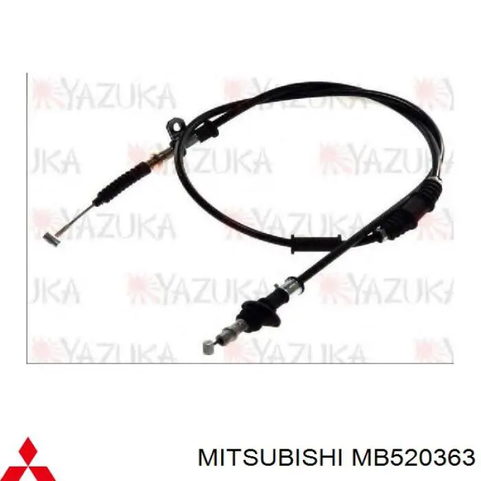 Задний правый трос ручника MB520363 Mitsubishi