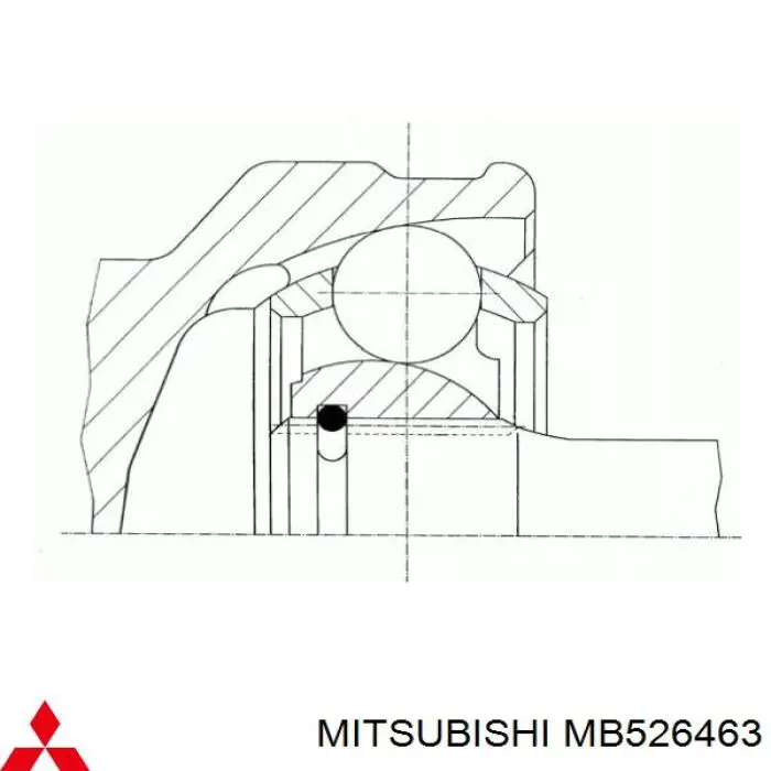 MB526463 Mitsubishi шрус наружный передний