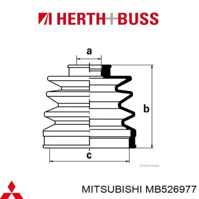 Пыльник ШРУСа внутренний MB526977 Mitsubishi