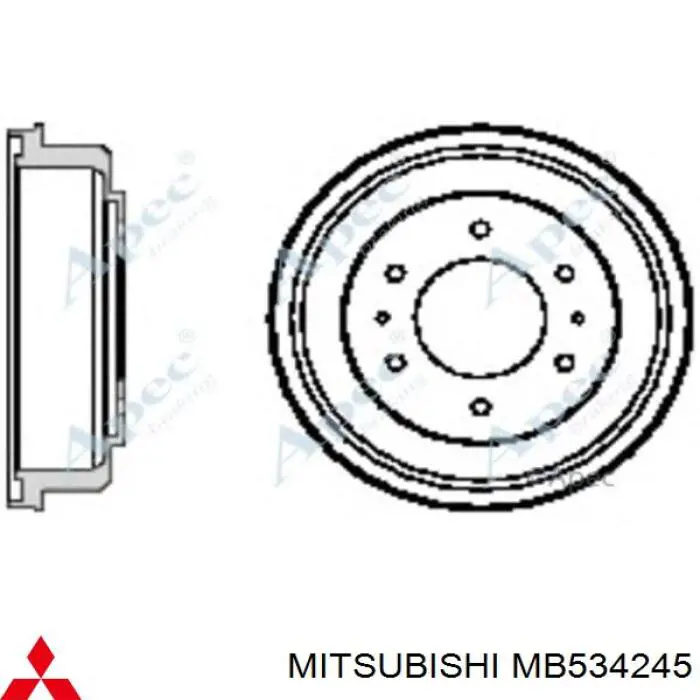 Барабан тормозной задний Mitsubishi MB950951 цена, от 44.78 USD