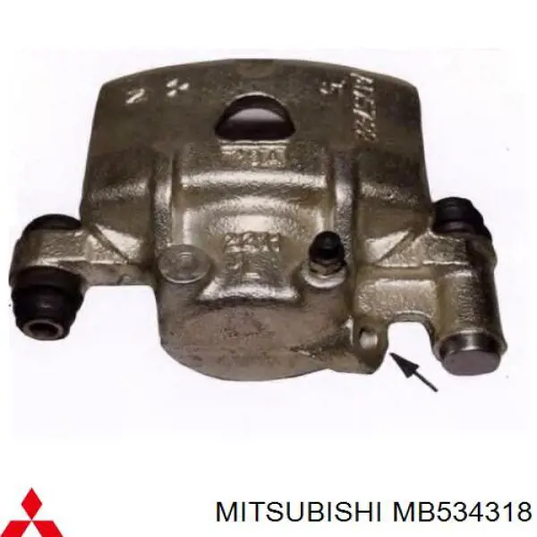 Pinza de freno delantera izquierda MB534318 Mitsubishi