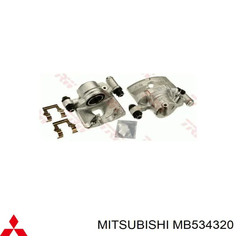 MB500772 Mitsubishi Суппорт тормозной, передний, левый