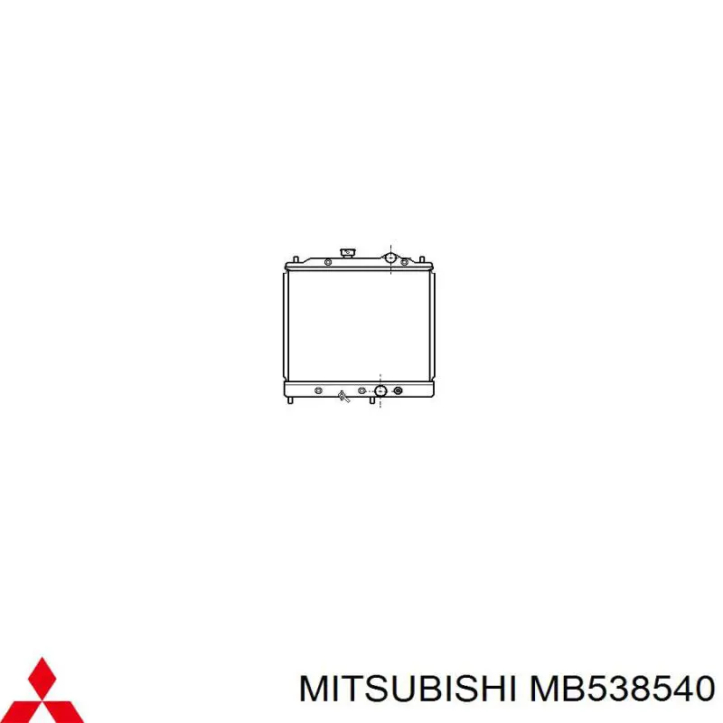  Радиатор Mitsubishi Lancer 4