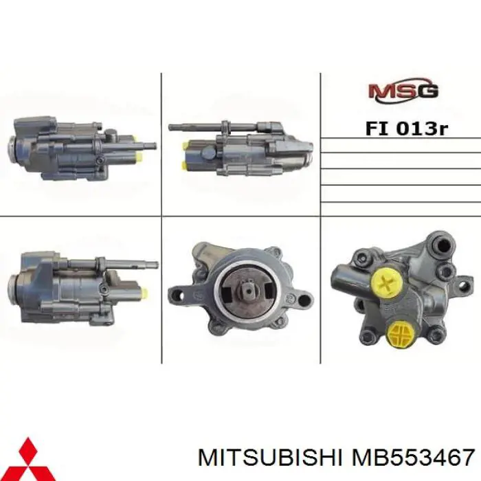 Купить MB553467 Mitsubishi Насос рулевого управления