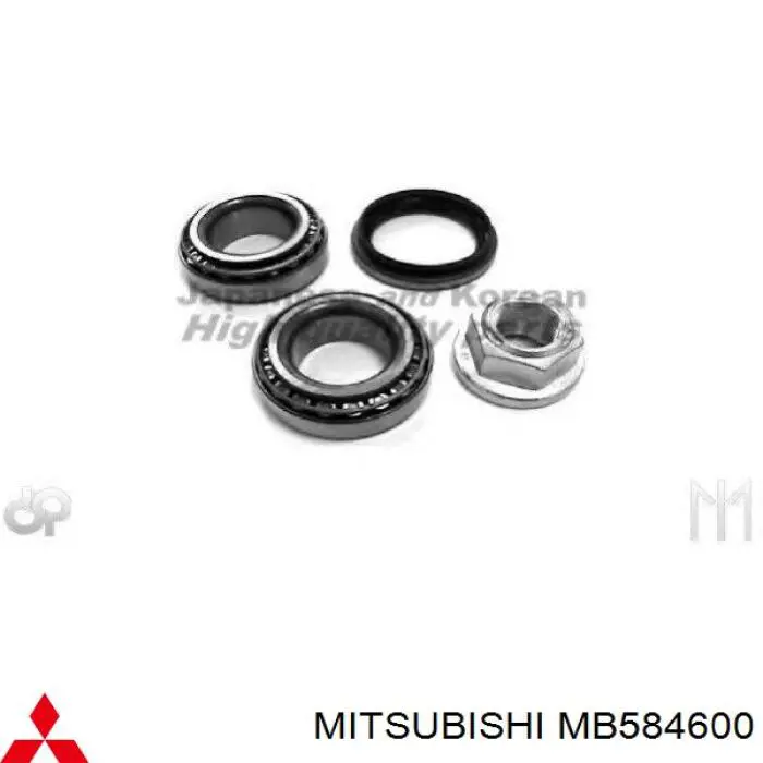 Tuerca, cubo de rueda trasero MB584600 Mitsubishi