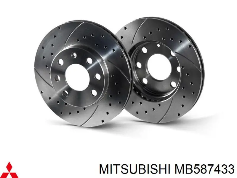 Купить MB587433 Mitsubishi Диск тормозной задний