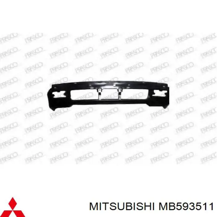 MB593511 Mitsubishi бампер передний, нижняя часть