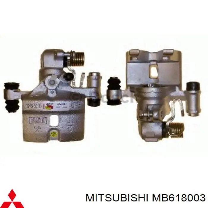 MB618003 Mitsubishi суппорт тормозной задний правый