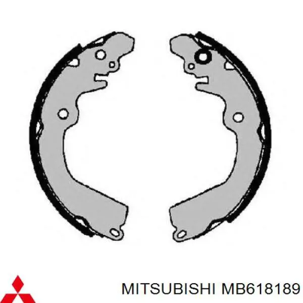 MB618189 Mitsubishi задние барабанные колодки