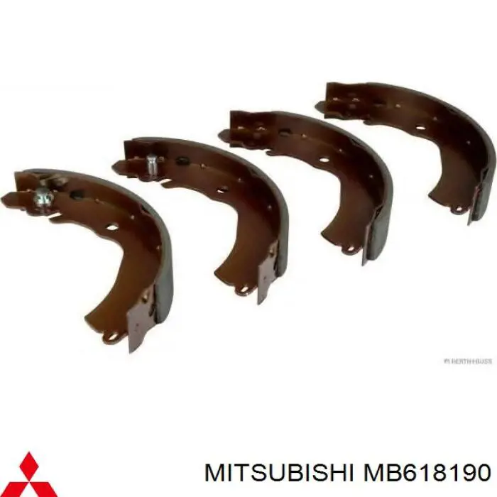 MB618190 Mitsubishi задние барабанные колодки