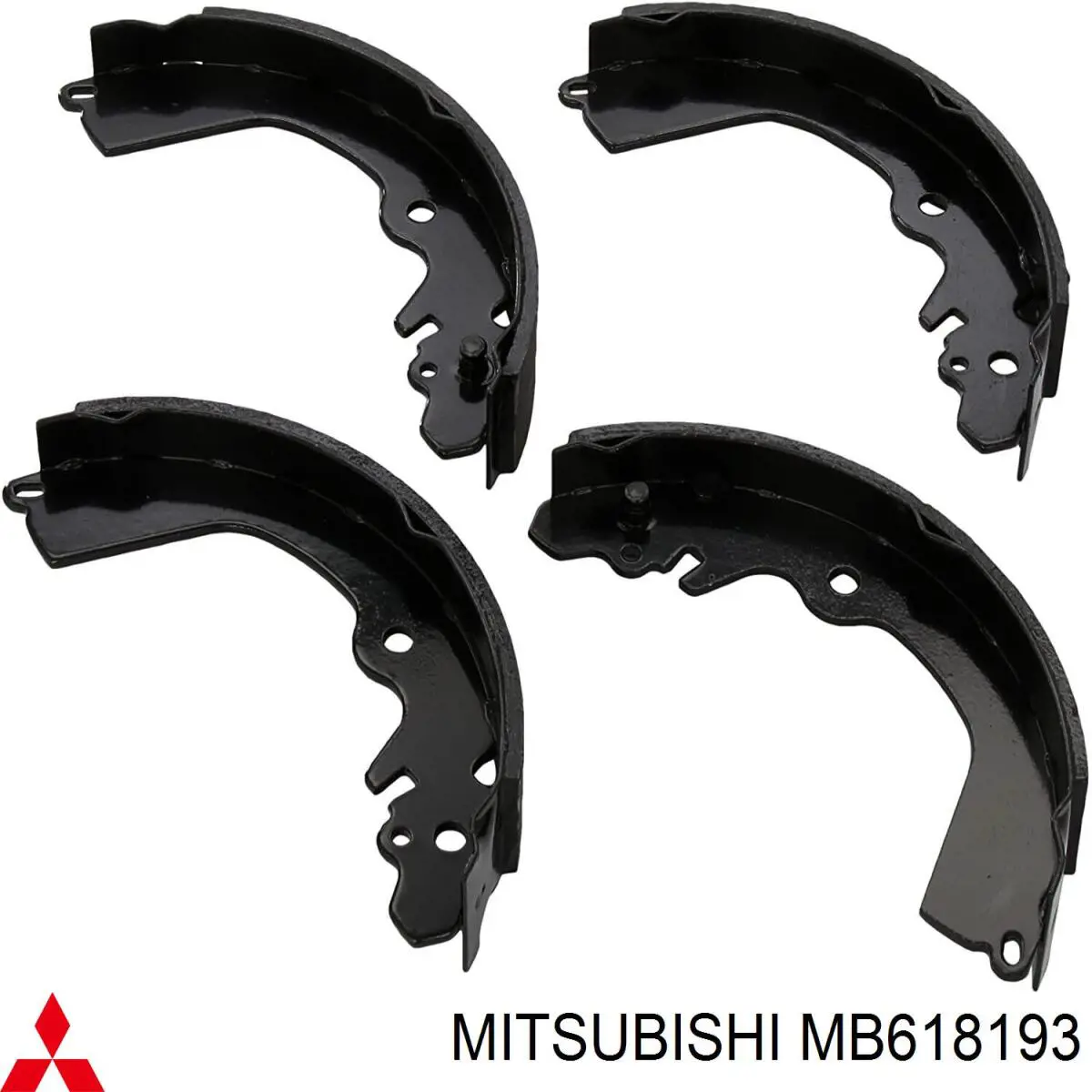 Задние барабанные колодки MB618193 Mitsubishi
